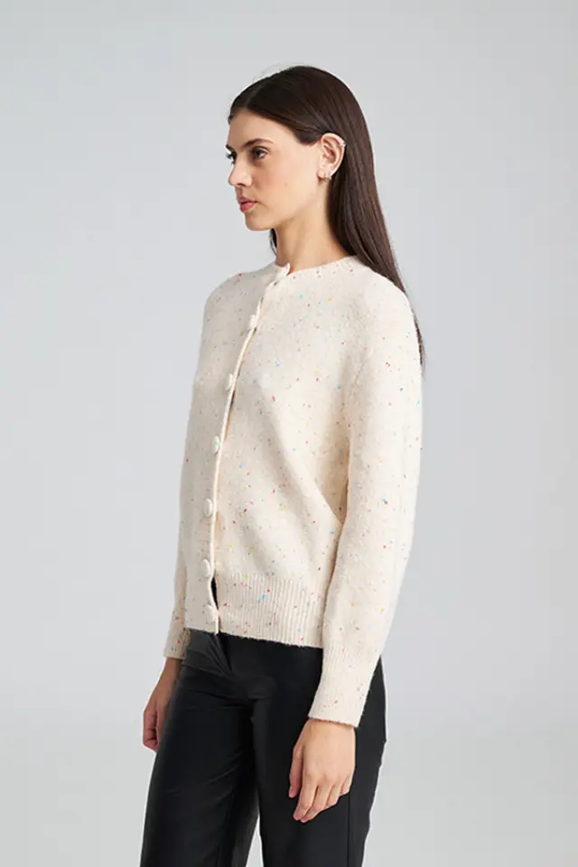 Μάλλινη Ζακέτα με Oversized Κουμπιά REINA CARDIGAN - XS 3