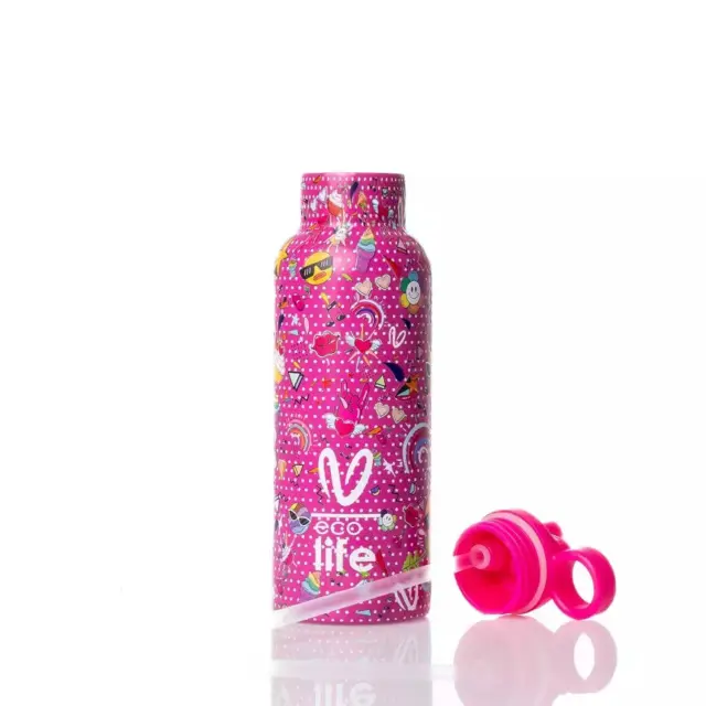Eco Life Θερμός από ανοξείδωτο ατσάλι Rainbow 500ml 33-BO-2325 2