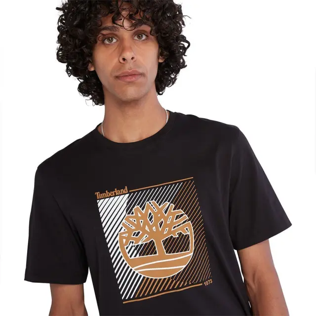 TIMBERLAND SS LOGO GRAPHIC TEE ΜΠΛΟΥΖΑ ΑΝΔΡΙΚΗ BLACK 3