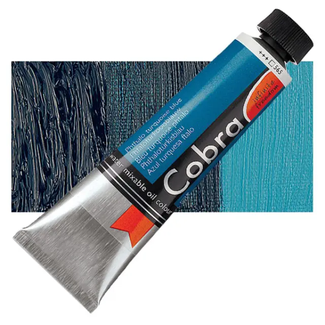Λάδι Νερού Talens Cobra - 565 Phthalo Turquoise Blue - 40ml