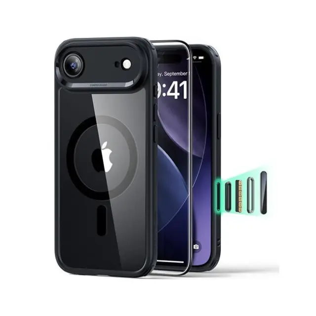 ESR Θήκη Κινητού iPhone 17 Air Classic Hybrid Magsafe & Tempered Glass Clear / Black