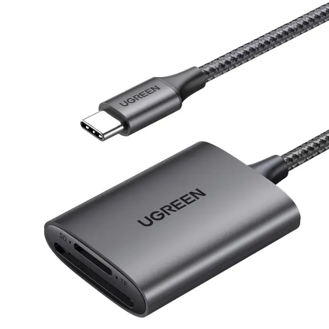 Ugreen SD/TF Card Reader Ugreen CM401 USB C 5Gb/s - Grey