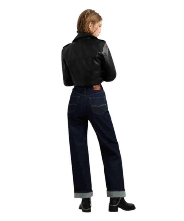 Pepe Jeans - Γυναικείο Τζιν Παντελόνι Lexa High Rise Straight Fit PL20473186-000 Μπλε Σκούρο 3