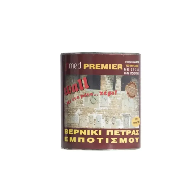 Gtmed Premier Wall Bερνίκι Πέτρας Εμποτισμού 750ml (ΣΑΤΙΝΕ) / PW750