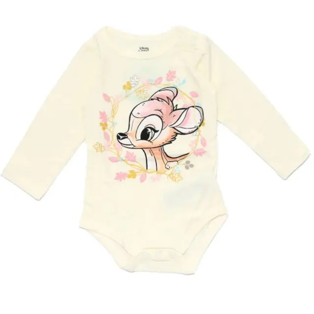 Κορμάκι Μακρυμάνικο Bambi Ecru 8020351 - 12 M (80cm)