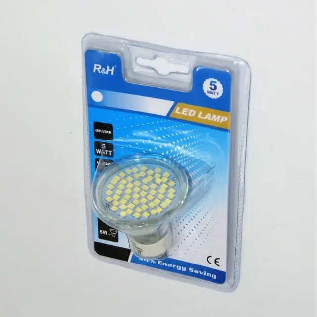 LED ΛΑΜΠΑ GU10/5W/450Lm/6500K GU10-60SMD-5W 2