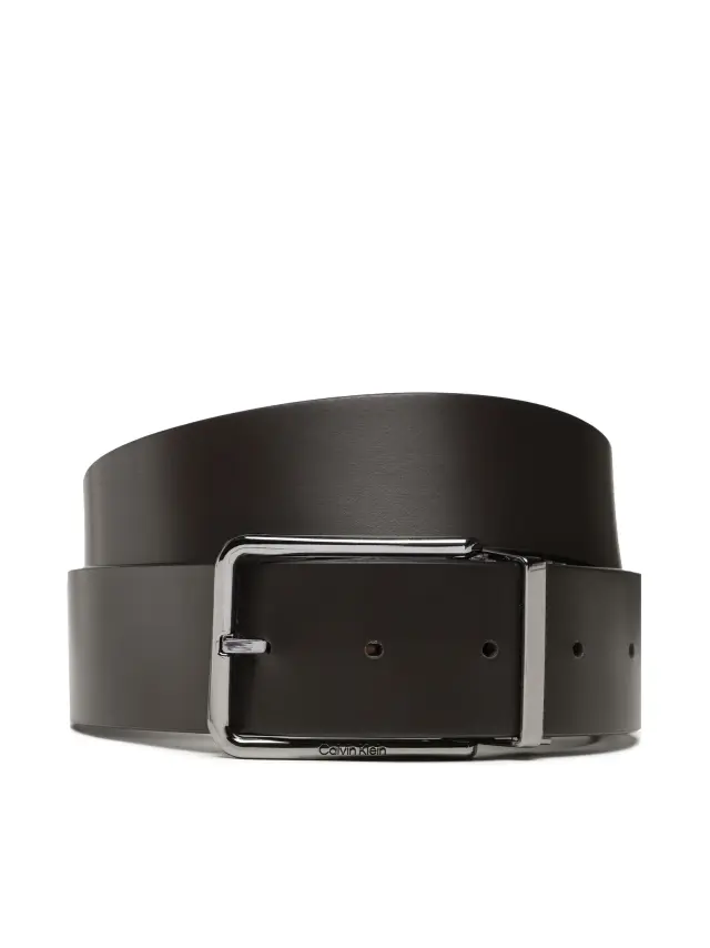 Calvin Klein Ανδρική Φαρδιά Δερμάτινη Reversible Ζώνη Adj/Rev Warmth Pb 40mm Μαύρη 105cm
