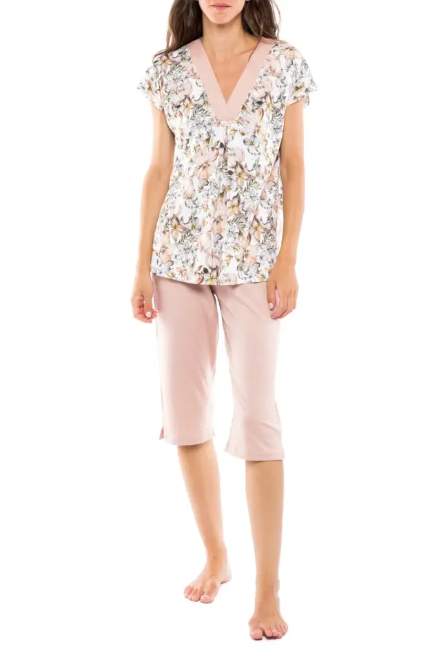 S1131 - Type - PYJAMA CAPRI YELLOW FLOWER 2