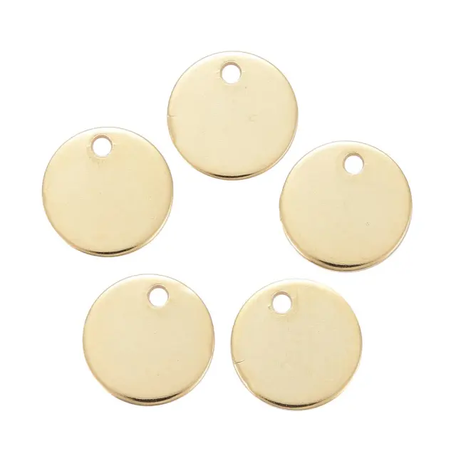 Κρεμαστό - Ανοξείδωτο Ατσάλι 304 Golden - Ø10x0.8mm - 10τεμ