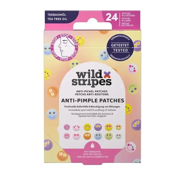 Wild Stripes Επιθέματα για Σπυράκια - Λάδι Τεϊόδεντρου 24τμχ