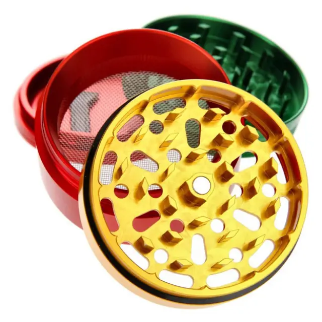 Hammercraft X RAW Grinder Τρίφτης Αλουμινίου Small 51mm - 4 Parts Rasta 3