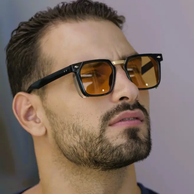 Ghetto Fashion Sunglasses Black/Gold Frame Unisex 3