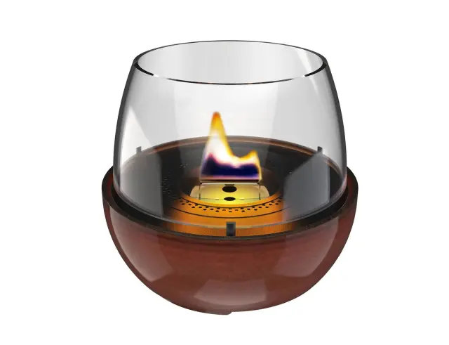 Επιτραπέζια Εστία Φωτιάς Tulip 18 Reactive Glaze Tenderflame με διάρκεια καύσης 3 - 4 ώρες, χωρητικότητα δεξαμενής 250ml και διαστάσεις 19.3x18cm - Amber TF-600290