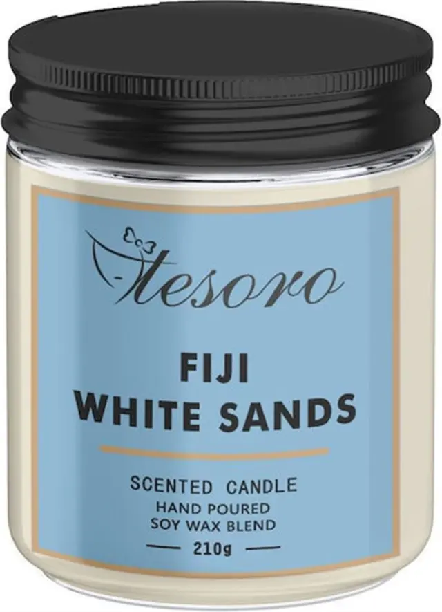 Αρωματικό Κερί σε Βάζο με Άρωμα Fiji White Sands 210gr / 582356 (Tesoro)