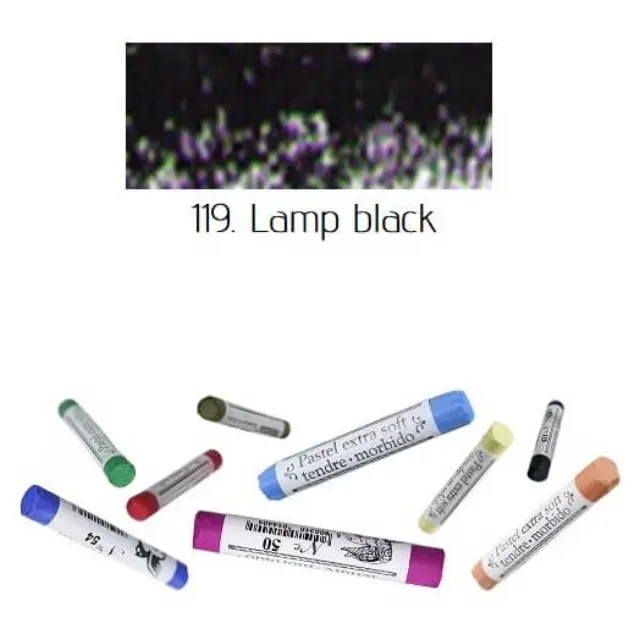 Soft pastel Extrafine Renesans - Lamp black