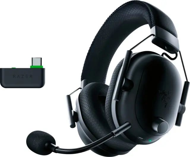 Razer BlackShark V2 Pro Ασύρματο Gaming Headset για PC, PS5 + PS4 Xbox Series X|S με 2.4GHz, Bluetooth 5.2, 50mm Drivers + Αυτονομία 70 Ωρών – Μαύρο