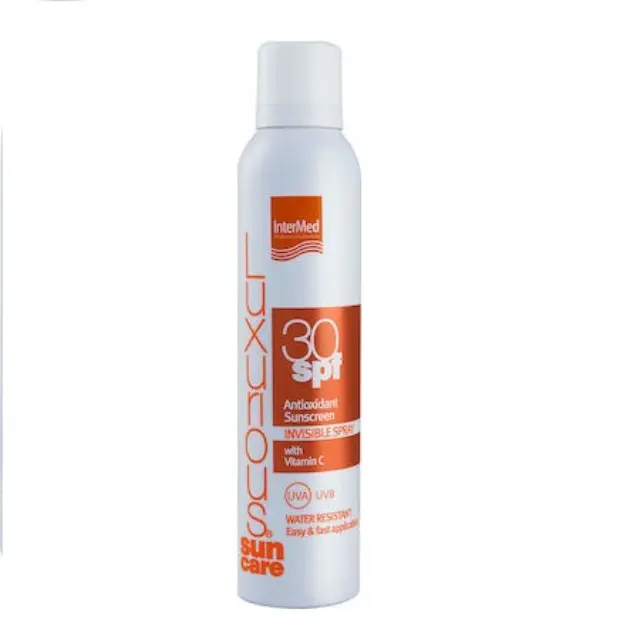 Intermed Luxurious Suncare Antioxidant Sunscreen Invisible Spray Spf30, Διάφανο Spray Σώματος Υψηλής Αντηλιακής Προστασίας 200ml