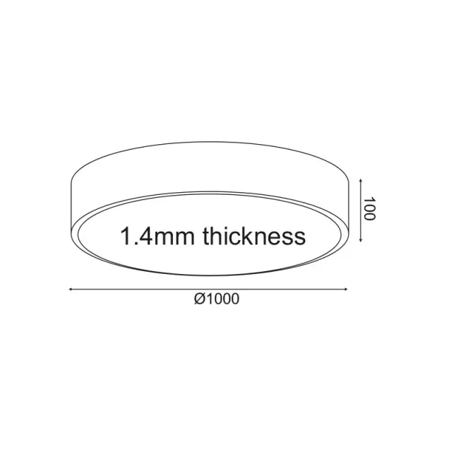 ΟΡΟΦΗΣ Φ/Σ LED 100W 9500LM CCT ΜΑΥΡΟ ΜΕΤ/ΚΟ D100XH10CM OPTIMUS / HM29LEDC100BKCCT 2