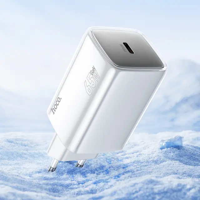 Hoco Φορτιστής με Θύρα USB-C Χωρίς Καλώδιο 65W Λευκός N48 3