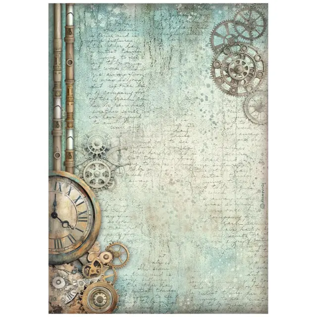 Ριζόχαρτο ντεκουπάζ Stamperia 21x29cm A4, Master of Magic, Clock