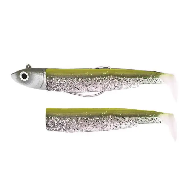 Σιλικονούχο Fiiish Black Minnow Νο2 Combo BM3138 Combo Off Shore - 10gr Khaki Glitter