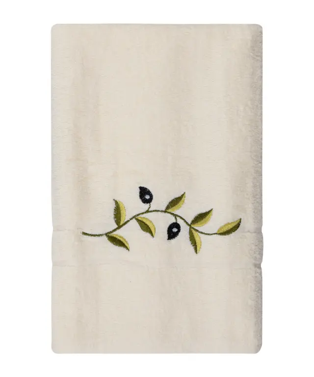 Πετσέτα Προσώπου ( 50cm x 100cm ) Εκρού με κλαδί -