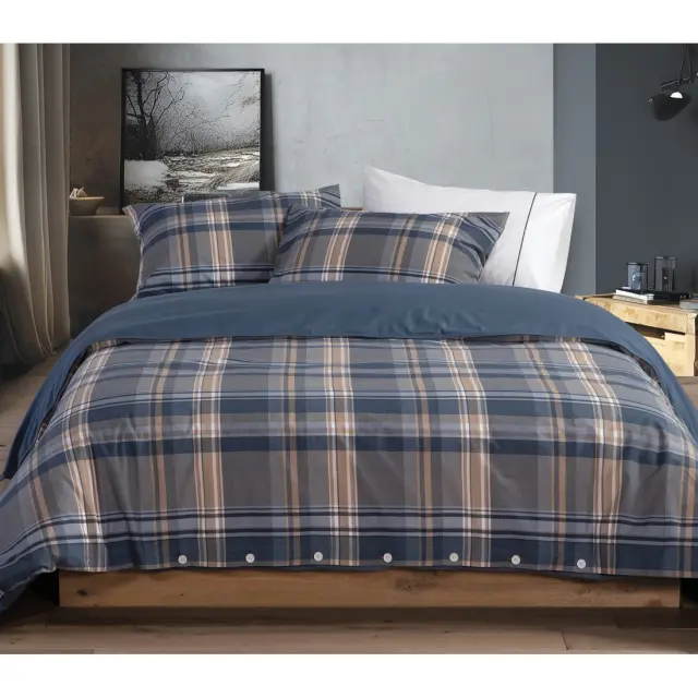 Σετ Σεντόνια King Size 4 Τεμαχίων Nef-Nef Nau Surface Denim 280x270