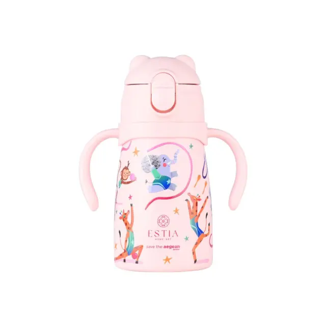 Estia Bubble Bottle Save The Aegean Παιδικό Παγούρι Θερμός Ανοξείδωτο με Pop-Up Καπάκι Non Spill Wild Stunts 300ml