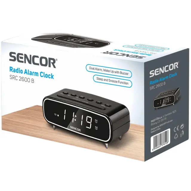 Ραδιόφωνο Ξυπνητήρι Sencor SRC 2600 B 2