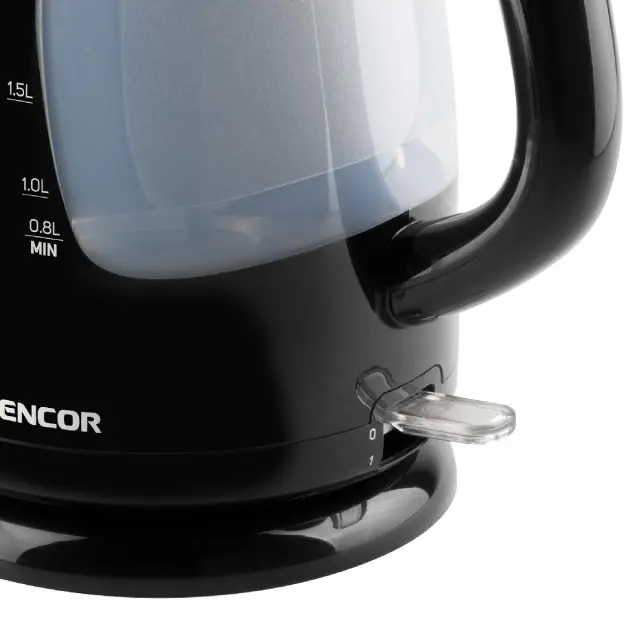 Βραστήρας Sencor SWK 2511BK 2.5lt 2200W με Διπλή Ένδειξη Στάθμης και Πλαστικό Σώμα Μαύρος 3