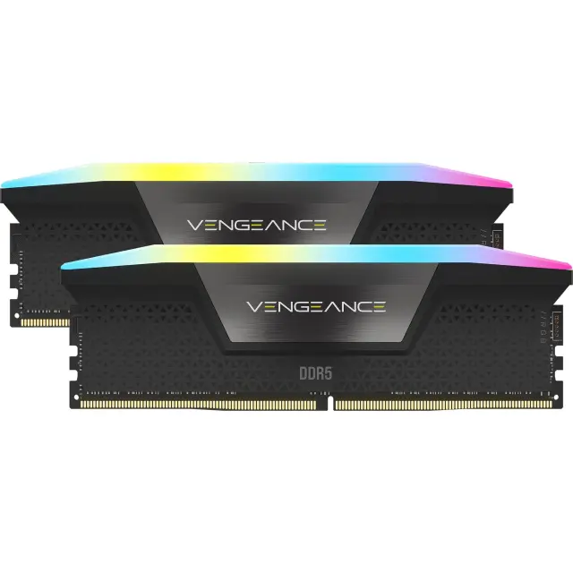 Corsair DIMM 32 GB DDR5-6000 (2x 16 GB) Dual-Kit (black, CMH32GX5M2B6000C38, Vengeance RGB, INTEL XMP)