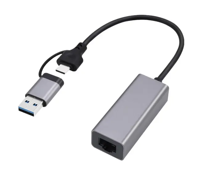 Gembird A-USB3AC-LAN2G-01 USB 2.5G Gigabit network adapter, space grey