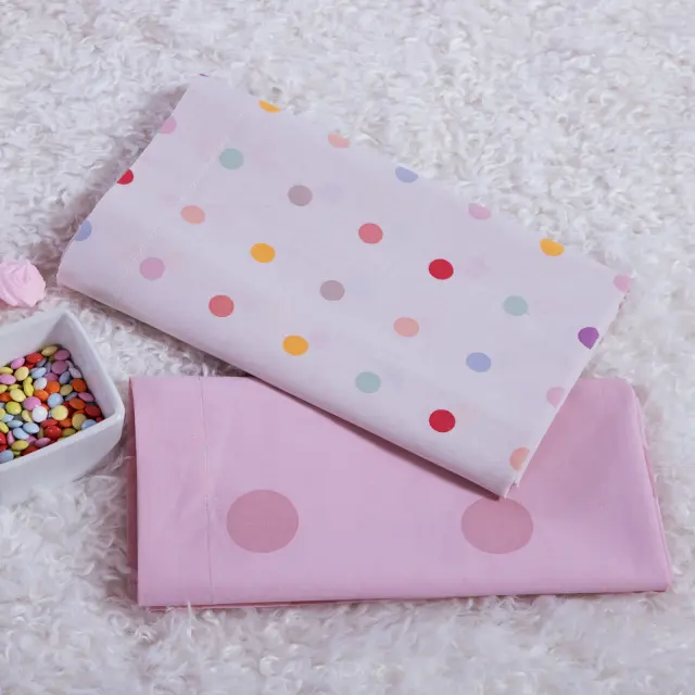 Σετ Σεντόνια Λίκνου Βρεφικά 2τεμ. Baby Dots Nef Nef Homeware, 100% ΒΑΜΒΑΚΙ - ECRU/PINK (040804) 2