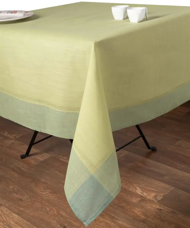 τραπεζομάντηλα nx031 (160cm x 250cm) πράσινο λινό - -
