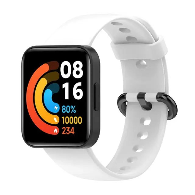 Λουράκι Σιλικόνης για Xiaomi Mi Watch Lite 2 Λευκό OEM 2