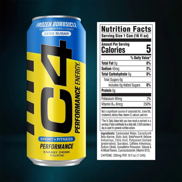 Cellucor C4 Explosive Energy Drink Frozen Bombsicle, 500 ml 2