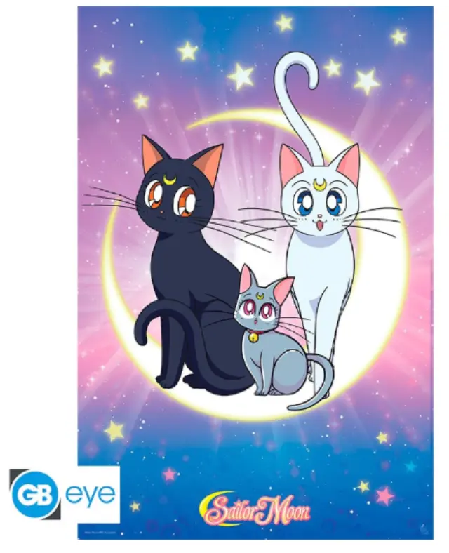 SAILOR MOON Αφίσα Luna, Artemis + Diana (91.5x61cm)