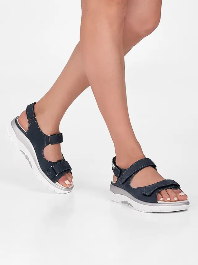 Mephisto/Sano Πέδιλα Γυναικείο δέρμα Nubuck Μπλέ SAN/NORINE NAVY - 36 2