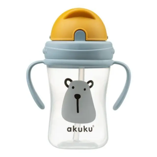 Akuku Ποτηράκι με καλαμάκι 300 ml Bear 2