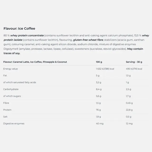 Nutrend 100% Whey Protein ice-coffee, 800-g 2