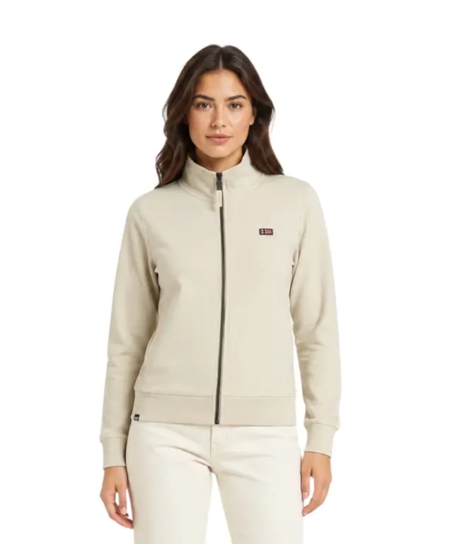 Norway Nautical School - Γυναικεία Ζακέτα Φούτερ 852410-BEIGE Μπεζ