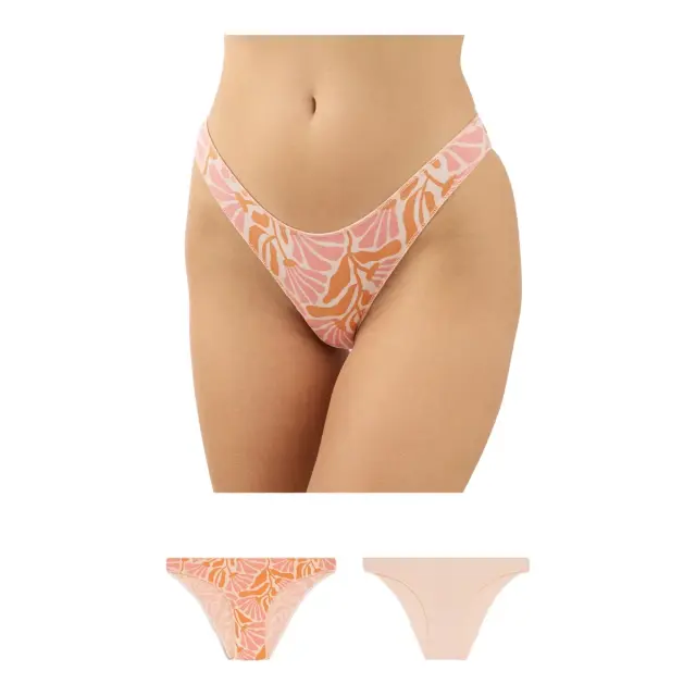 Minerva Γυναικείο Slip Rio Modal Fimelle - Διπλό Πακέτο, Χρώμα Pink-Coral