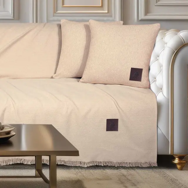 Ριxτάρι Διθέσιο 180x250 Greenwich Polo Club Essential 3987 Beige 90% Βαμβάκι-10% Πολυέστερ 2