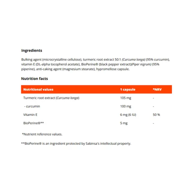 GymBeam Curcumin + Vitamin E 2