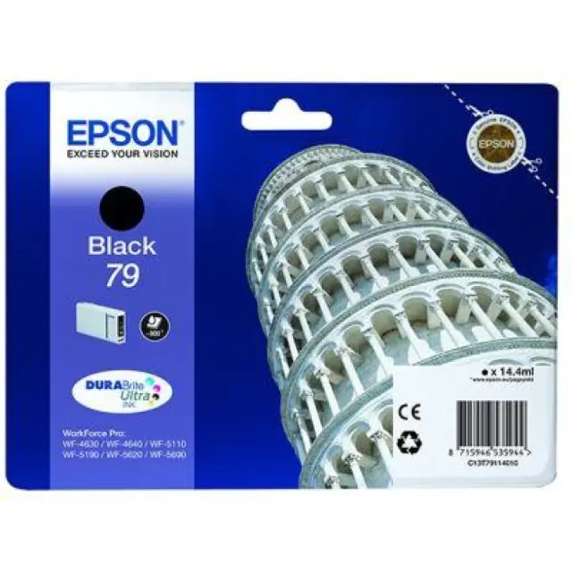 Epson 79 Γνήσιο Μελάνι Εκτυπωτή InkJet Μαύρο (C13T79114010)