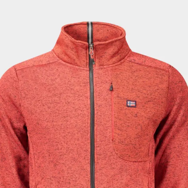 Norway Nautical School - Ανδρική Ζακέτα Φούτερ Fleece 849347-RED Κόκκινο - 3XL 3