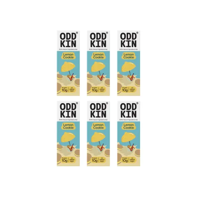 Μπάρα Πρωτεΐνης Μπισκότο Λεμόνι • Oddkin • Combo 6 τμχ