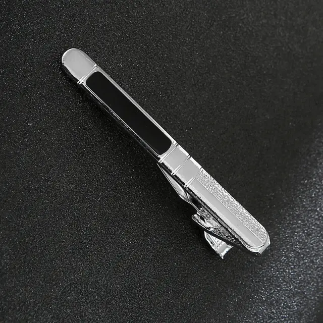 Μαύρο Κλιπ Γραβάτας 6 cm με Σμάλτο – LGD-TC/55/ENAMEL 3