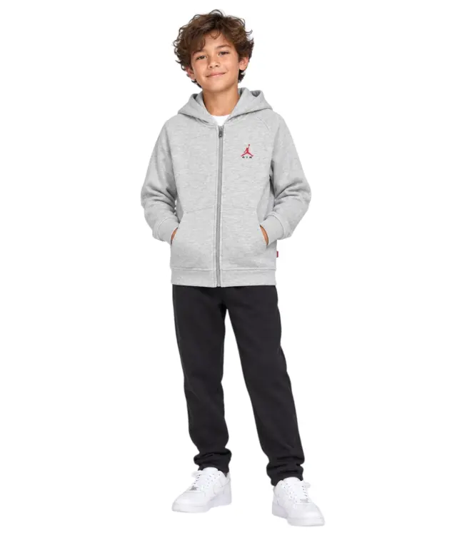 Jordan - Παιδική Ζακέτα Φούτερ Brooklyn JDB 95G314-GLJ Γκρι 2