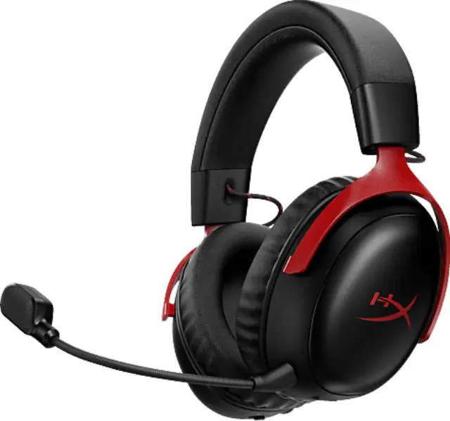 HyperX - Cloud III S Wireless – Red/Black - Electronics